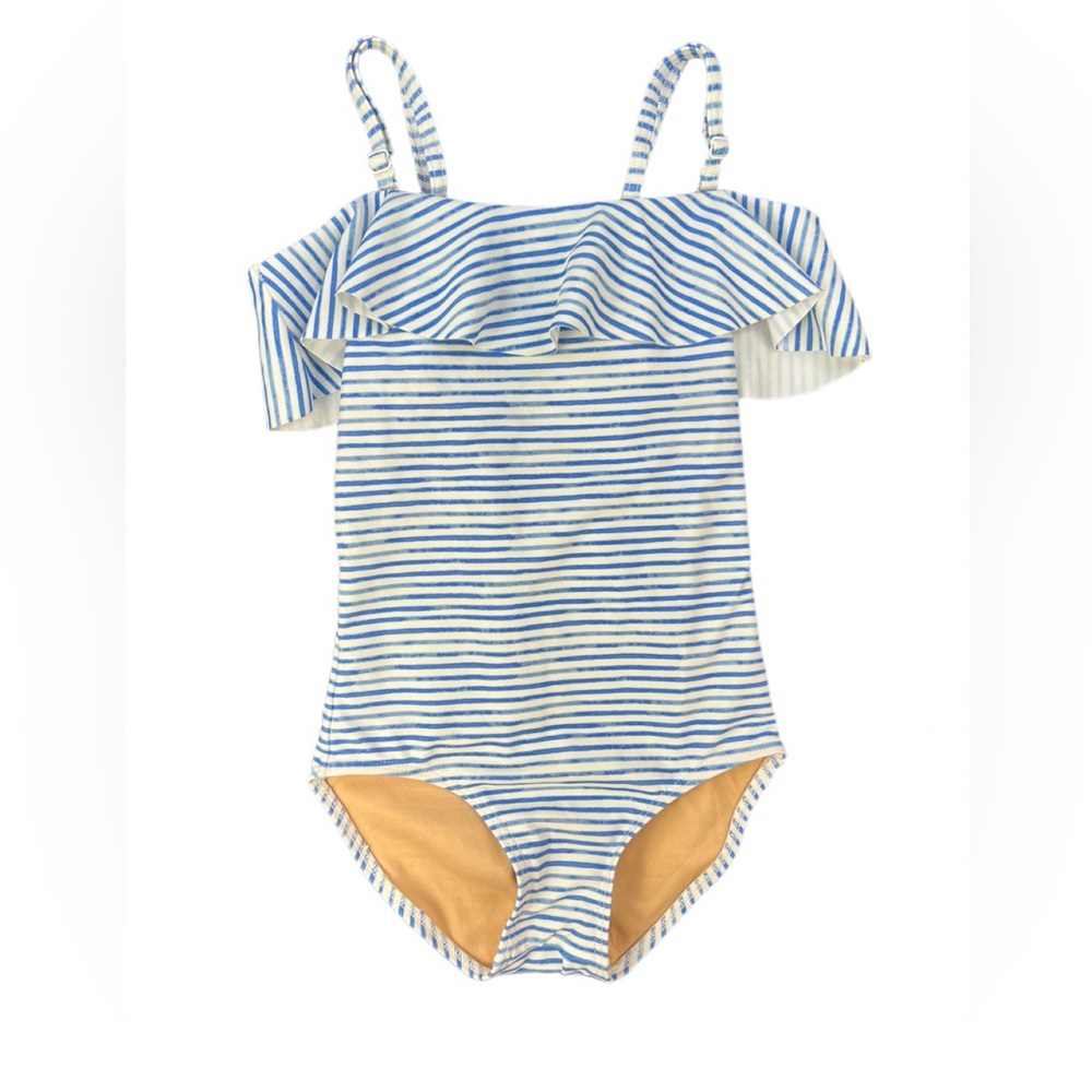 TOOBYDOO Striped Ones Piece Convertible Swimsuit - 7-8Y